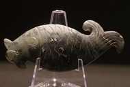 古玉 魚珮 玉魚掛件 老玉 玉佩 老玉髓 老件 雕件 鯉魚跳龍門