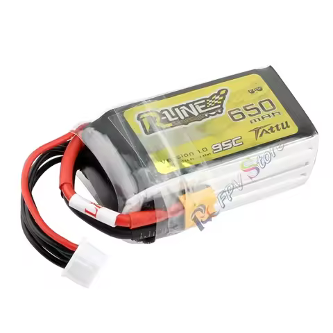 Tattu R-Line 1.0 LiPo 650mah 95C 4S 6S1P 14.8V 22.2V Lipo Battery Pack With XT30 Plug for RC FPV Rac