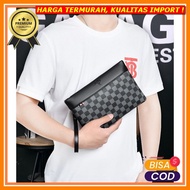 Men's Handbag Black Clutch Men's Crocodile Leather Motif 88100-11Vlc Men's Handbag Cool Men's Handba