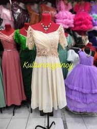Modern Filipiniana dress(mother dress/sponsor dress) Long & Midi