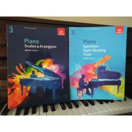 ABRSM Piano Grade 3 [ Piano Scales & Arpeggios] + [Piano Specimen Sight-Reading]