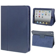 全城熱賣 - 適用於iPad mini 2--折荔枝紋翻頁支架皮套 (海軍藍)