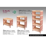 LAVA Multipurpose Rack | Multipurpose Storage Rack | Multi-functional Rack / Kabinet (2 tier / 3 tie