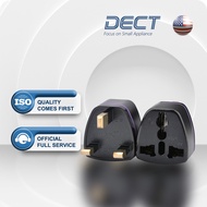 DECT Premium Full Copper 3 pin Adaptor Travel Plug for UK Power Sockets Adapter 168 [Random Colour]