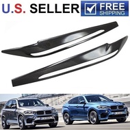 For 2014-2018 BMW F85 X5M F86 X6M Carbon Fiber Headlight Eyelid Eyebrow Cover