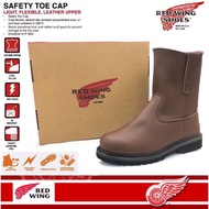 Top Safe REDW1NG Pecos 8241 Cowhide Highcut Nail-Proof Safety Boot Kasut Safety Terlasak Red Wing