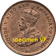 Vintage Straits Settlements including Singapore 1/4 cent King George V Coins (1916 more than 100 ye