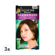 Liese 莉婕 頂級涵養髮膜染髮霜  4 淺棕  3盒