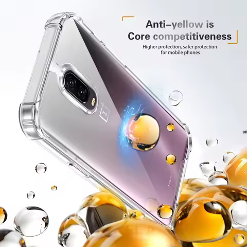 Oneplus 7 GM1901 GM1900 Case Silicone Bumper Airbag Clear Back Cover Hard Matte Phone Case for One P