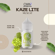 kaze lite 30ml salt nic vapoor fruity liquid pod muscat anggur dingin