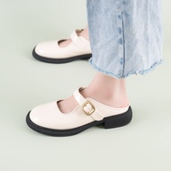 MellowCo รองเท้าแมรี่เจน Mary jane Mules เปิดส้น สูง 1.5 นิ้ว รุ่น Call Me Daycie 4-4346