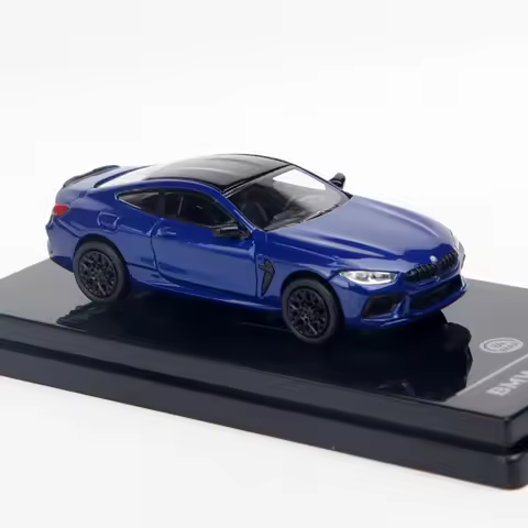 Die-cast 1:64 Scale Bmw M8 Coupe Blue High-end Sedan Simulation Alloy Car Model