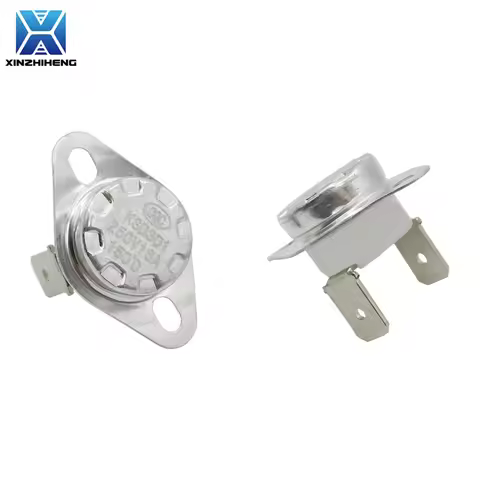 (1-10PCS) Bent Foot Ceramic KSD301 16A 250V Normally Closed Temperature Switch Thermostat KSD302 40 