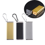 【Trusted】 Portable Aluminium Alloy Ashtray With Hook Outdoor Tourism Case Box For Man Accessories