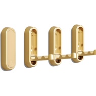 4 Pack Folding Coat Hook, Gold Zinc Alloy Folding Wall Hooks for Hanging Coats, Towels, Hats, Bags, 