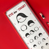 視力檢查表-紅 3D Face Eye Chart (RED)