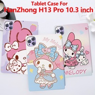 Cute My Melody Cartoon Tablet Case For HanZhong H13 Pro 10.3 inch 2024 High Quality PU Leather Sweat