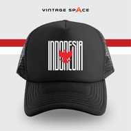 MERAH Indonesian hats for teenagers and adults, August hats, August 17th/s, Indonesian Garuda Red/s
