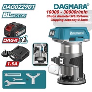 DAGMARA Cordless Compact Router Compatible with 20V Battery,  Variable Speeds Router Tool for Woodwo