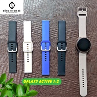 Rubber Watch Strap [21] Uses 20mm 22mm Smart Latch With Silver Buckle For Samsung Galaxy Watch 1 / 3, Active 1 / 2, Gear S2 S3,..