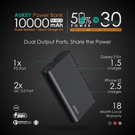 Aukey Super fast charge powerbank 10k/20k mAH