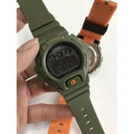 SALE🔥🔥 G-SHCK DW6900 ❗❗GREEN ARMY & ORANGE STRAP
