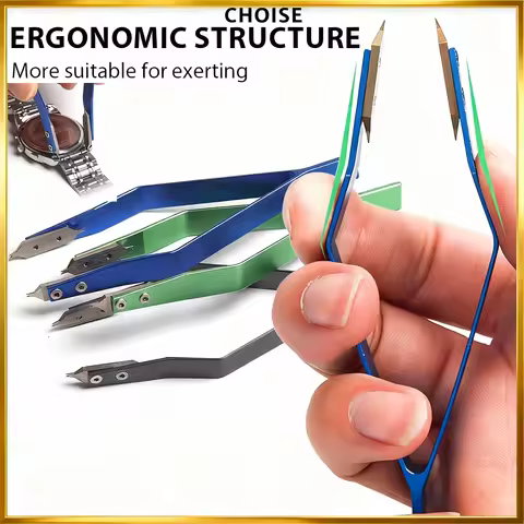 7825 V Shaped Metal Watch Spring Bar Remover Tweezer Clips High Hardness Precision Watch Repair Tool