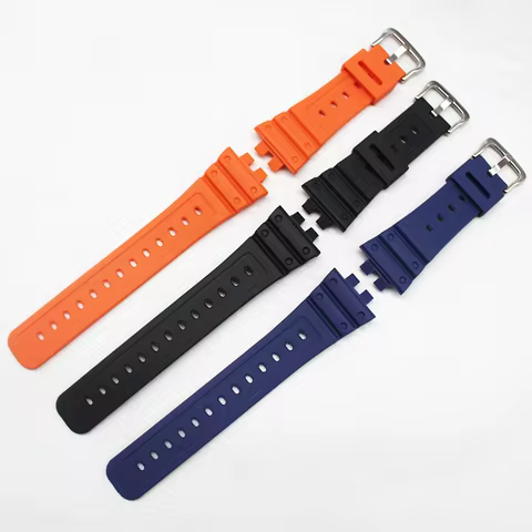 Watch Strap for GMW-B5000 GM-B2100 Soft resin Watchband Pin Buckle Wrist band waterproof strap