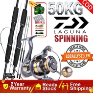 Spinning reel combo Set Fishing Rod Combo SET Reel Spinning Joran Pancing 1 Set BC Surf Reel