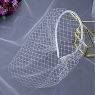 White fascinator veil