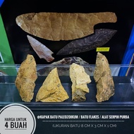 Kapak Batu Paleolitikum Temuan C28 atau Batu Flakes Temuan atau Alat Alat Serpih Bilah atau Kapak Ge
