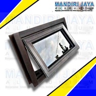 jendela alumunium / boven alumunium / Jendela dapur Tinggal Pasang / ukuran kusen 60 x 40