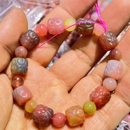 Natural salt source back bead bracelet   天然盐源回纹珠手链