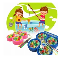 Magnetic Fish Fishing Rod 4 Pools Kids Toys Fishing Games - Random