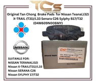Original Tan Chong  Brake Pads  for Nissan Teana(J32) X-TRAIL T31/L33 Senara C26 Sylphy B17/T32 (D4M