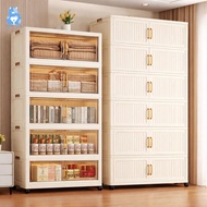 Storage Cabinet Large Multipurpose 48cm Thick PP Material With Wheels Moisture-Proof Space Saving