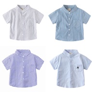 Boy Shirt Short Sleeve Raya Casual Cotton Baby Boys Polo Shirts School Uniform Kids Shirt boys' clot