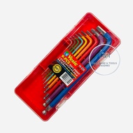 VESIC HEAVY DUTY @JAPAN TYPE (H-CR MATERIAL) HEX KEY WRENCH SET (BALL POINT) MM 9 PCS WITH PVC CASE 