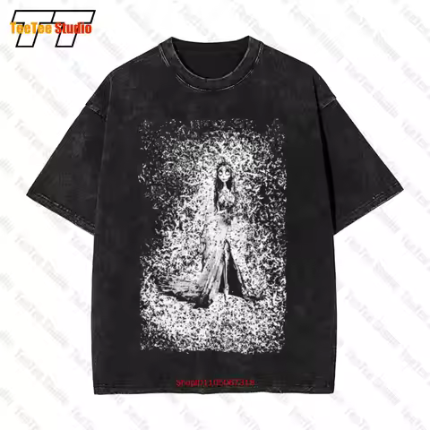 The Corpse Bride Bird Dissolve Movie Emily Vintage Oversized T-Shirt J4DF
