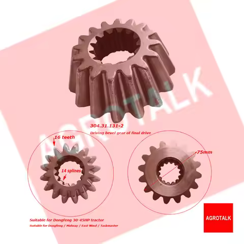 304.31.131-2 , Driving bevel gear of final drive for Dongfeng 30-45HP tractor like Taskmaster / East