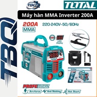 MMA Inverter Stick Welding Machine 200A TOTAL TW220069 | IGBT Technology | Accessories Included | El