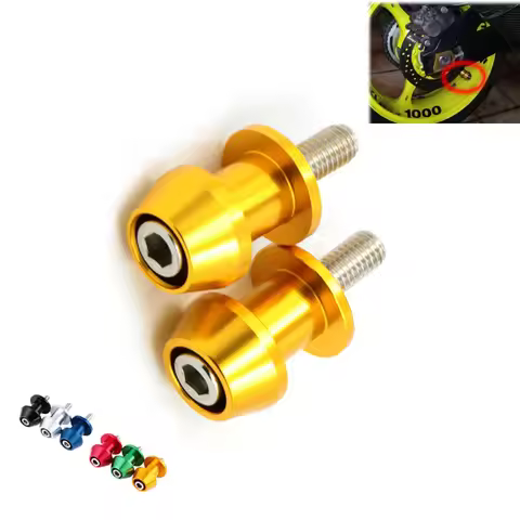 2pcs 8mm CNC Swingarm Swing Arm Spools Sliders For Suzuki GSX-R GSXR 600 750 1000 K1 K2 K3 K4 K5 K6 