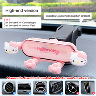 ของแท้100% Hello Kitty เฮลโลคิตตี้ที่วางโทรศัพท์ในรถสำหรับปรับอากาศรถยนต์ติดช่องระบายอากาศ360องศาหมุ