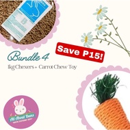 ALL ABOUT BUNS Bundle 4 for Rabbits (1kg Chexers Pellets + Carrot Chew Toy) SAVE 15