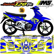 Decal Sticker Striping Variasi Motif Ori Satria R 120 Lumba /Satria R 2Tak Kotak /Suzuki Satria Ru 1