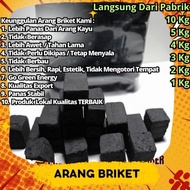 Arang Batok Kelapa Asli 1Kg Briket Arang Batok Kelapa Asli 1Kg Briket