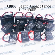 CBB61 starting AC Fan Capacitor 450V CBB Motor Capacitor 1UF 1.2UF 1.5UF 1.8UF 2UF-20uf
