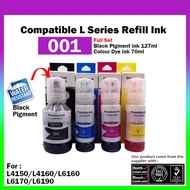 001 Compatible L Series Formula Refill ink (Pigment Black) For Epson Printer Use