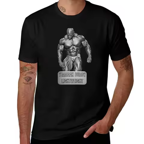 Ronnie Coleman T-Shirt Basic Solid Tee for Daily Use