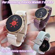 Nylon breathable Strap for Samsung Galaxy Watch 7 6 5 4 3 2 Man Girl Women Fashion Cute Strap WatchB